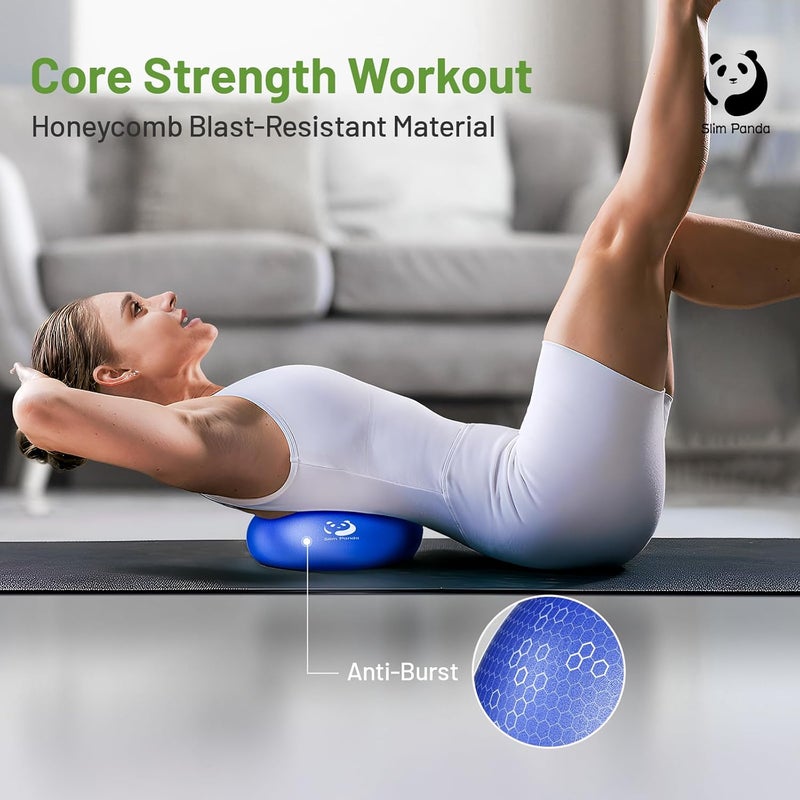 Slim Panda Pilates Ball, 9 Inch Small Exercise Ball, Anti Burst Mini Yoga Ball for Stability, Workout, Barre, Core Strength, Physical Therapy, Balance, Stretching - Image 2